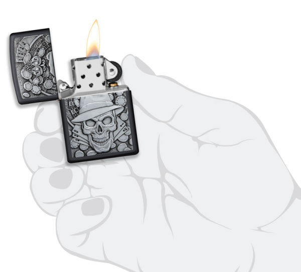 Зажигалка ZIPPO Classic с покрытием Black Matte 49183