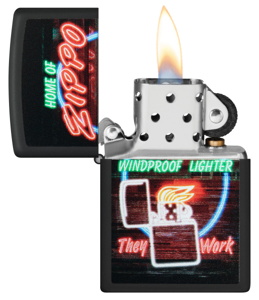 Зажигалка ZIPPO Classic с покрытием Black Matte 48455
