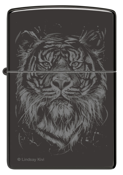 Зажигалка ZIPPO Big Cat с покрытием High Polish Black 48935