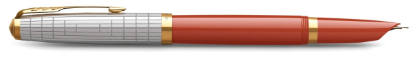 Ручка перьевая Parker 51 Premium, Red / Silver GT, F