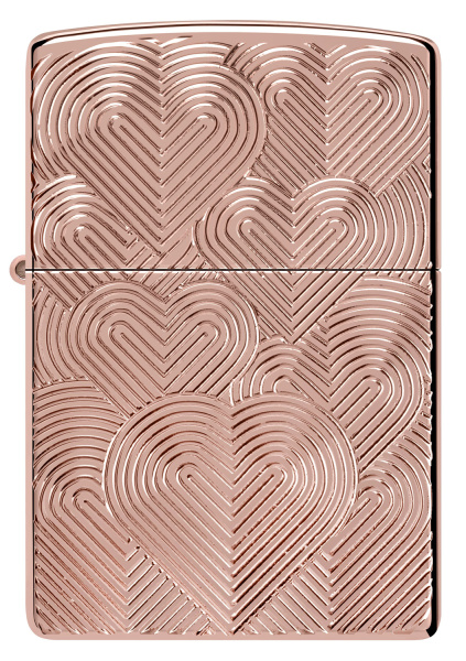 Зажигалка ZIPPO Armor® Hearts с покрытием Rose Gold 48919