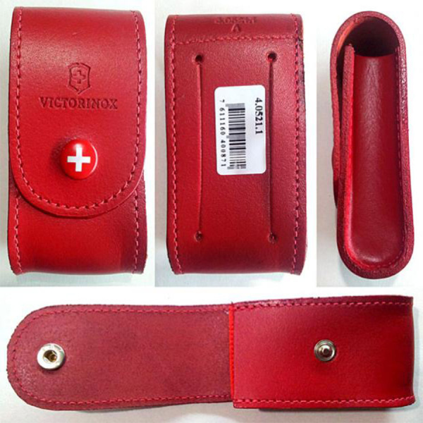 Кожаный чехол Victorinox с застежкой