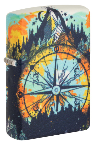 Зажигалка ZIPPO Compass с покрытием Glow In The Dark Green 49805