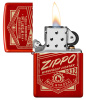 Зажигалка ZIPPO Classic с покрытием Metallic Red 48620