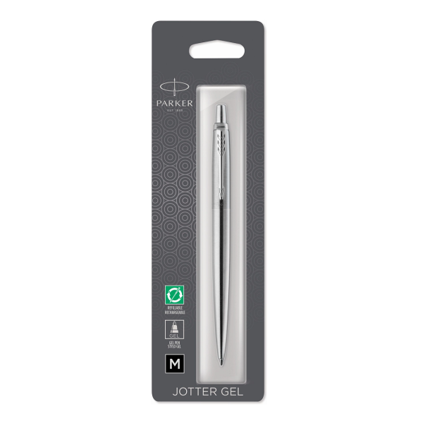 Гелевая ручка Parker Jotter Core K694, Stainless Steel CT