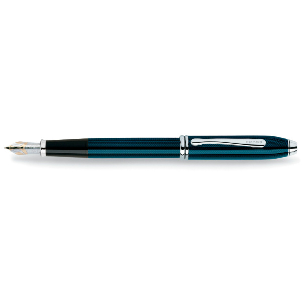 Ручка перьевая Cross TOWNSEND-QUARTZ BLUE LACQUER