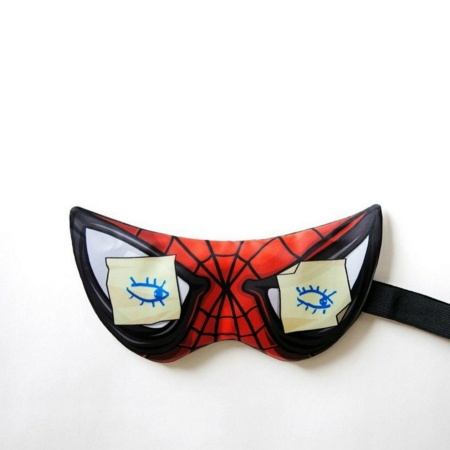 Маска для сна HEROES NEVER SLEEP SPIDER MASK
