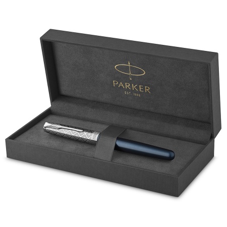 Ручка-роллер Parker Sonnet Premium T537 - Metal Blue CT