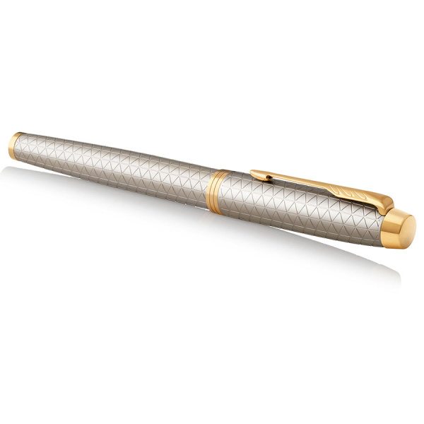 Ручка перьевая Parker IM Premium Warm Silver GT