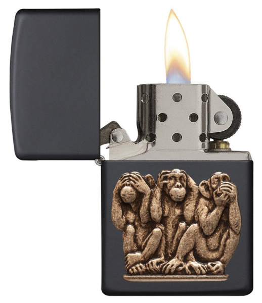 Зажигалка ZIPPO Classic с покрытием Black Matte 29409