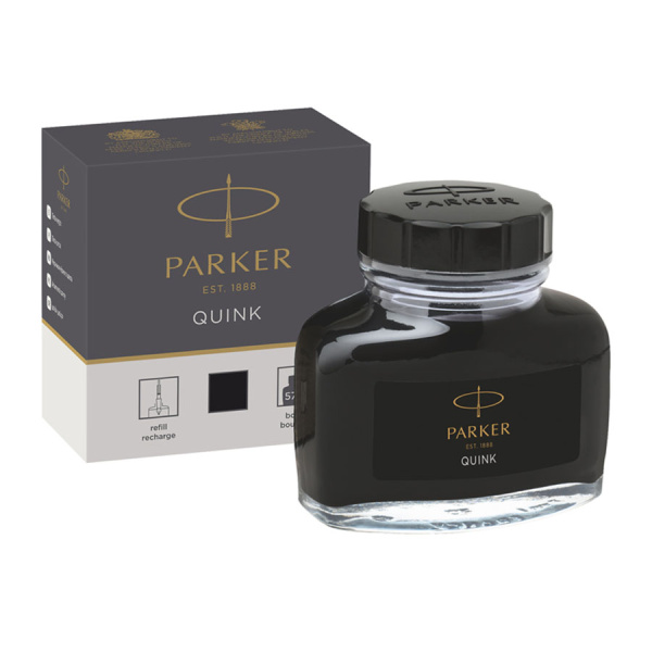 Чернила Parker: черные, флакон
