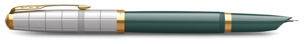 Ручка перьевая Parker 51 Premium,Forest Green / Silver GT, T, F