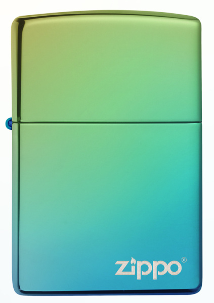 Зажигалка ZIPPO Logo с покрытием High Polish Teal 49191ZL