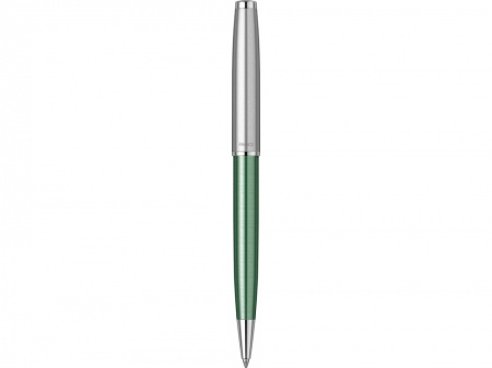 Ручка шариковая Parker "Sonnet Sand Blasted Metal&Green Lacquer"