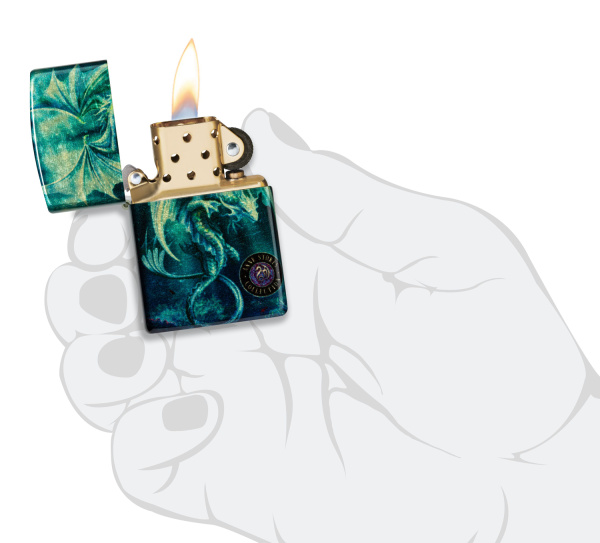 Зажигалка ZIPPO Anne Stokes с покрытием 540 Tumbled Brass 48986