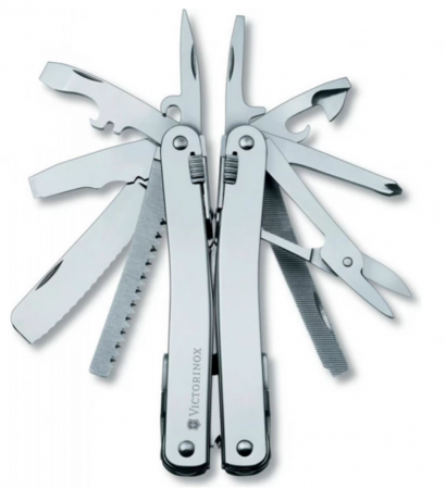 Мультитул VICTORINOX SwissTool Spirit XC Plus в кожаном чехле