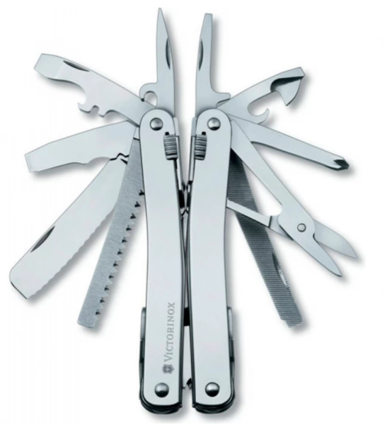 Мультитул VICTORINOX SwissTool Spirit XC Plus в кожаном чехле