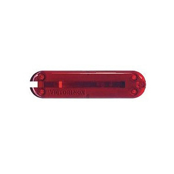 Задняя накладка для ножей VICTORINOX 58 мм, пластиковая, полупрозрачная красная