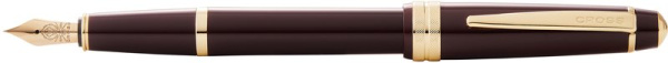 Перьевая ручка Cross Bailey Light Polished Burgundy Resin and Gold Tone AT0746-11MF