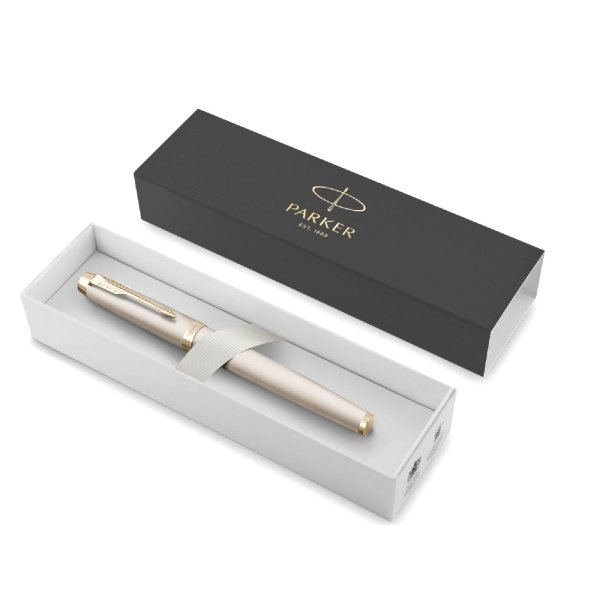 Ручка перьевая Parker IM Monochrome F328 Champagne PVD M