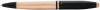 Шариковая ручка Cross Calais Brushed Rose Gold Plate and Black Lacquer