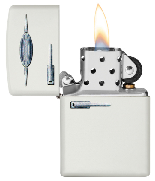 Зажигалка ZIPPO Retro Fridge Design с покрытием White Matte 49636