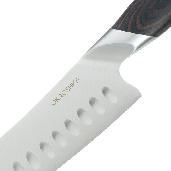 Нож сантоку OKROSHKA ТРЮФЕЛЬ OK120PW-SN