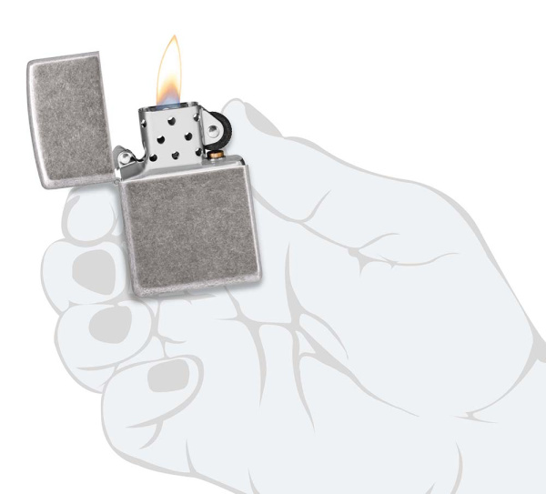 Зажигалка ZIPPO Armor® с покрытием Antique Silver 28973