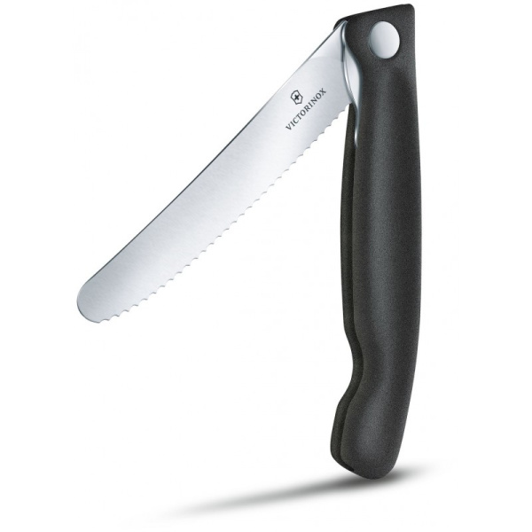 Нож складной для овощей Swiss Classic 11 см VICTORINOX Чёрный