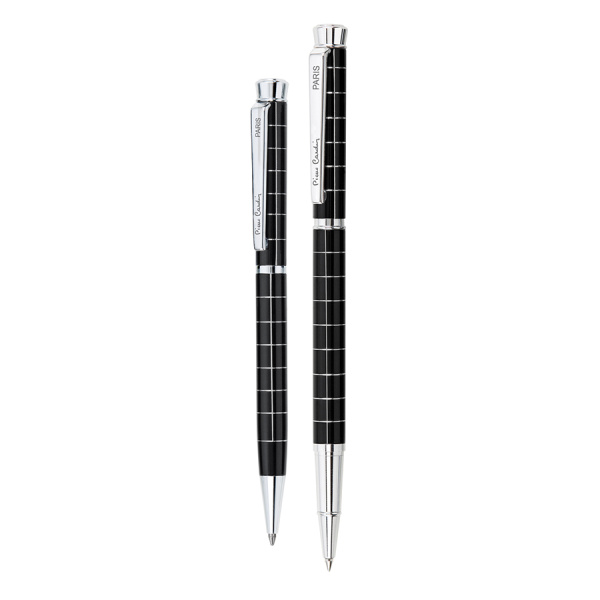 Набор подарочный Pierre Cardin Pen&Pen - Black, ручка шариковая + ручка роллер