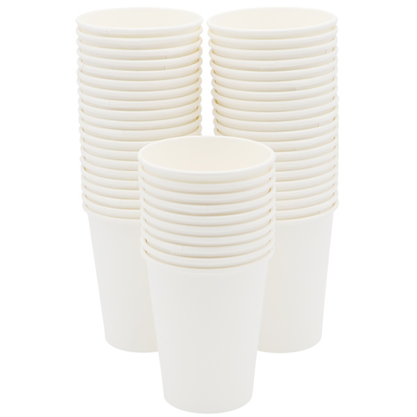 Набор 50 шт бумажный стакан 9 унций (230 мл), белый