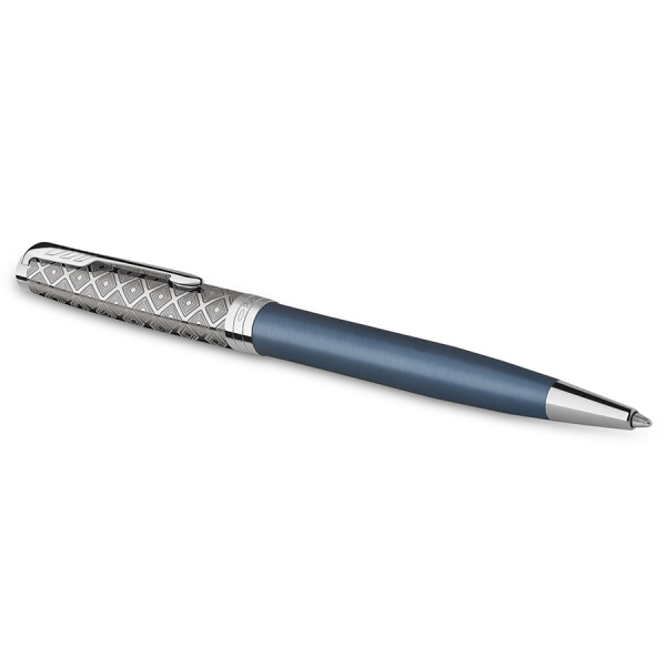 Шариковая ручка Parker Sonnet Premium K537 - Metal Blue CT