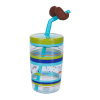 Стакан для воды CONTIGO FUNNY STRAW ELECTRIC BLUE MUSTACHE (470 мл)