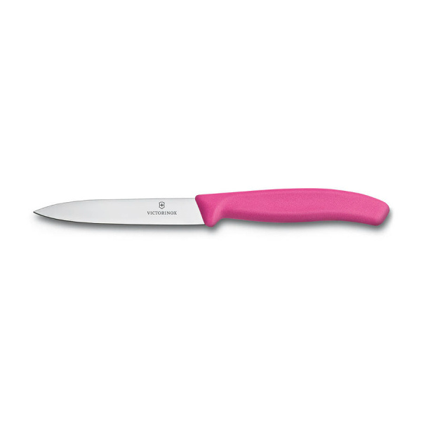 Нож Victorinox для очистки овощей, лезвие 10 см, розовый
