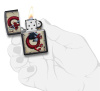 Зажигалка ZIPPO Dragon Ace с покрытием Black Matte 29840
