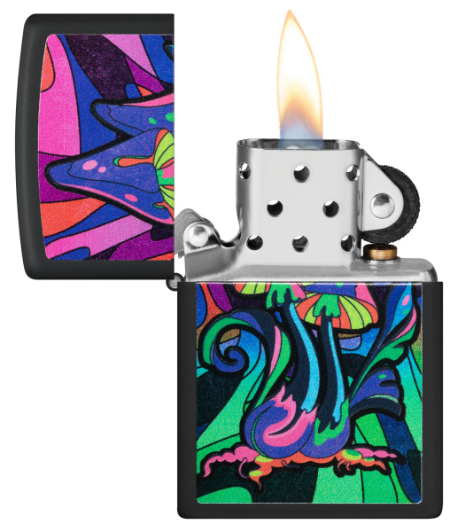 Зажигалка ZIPPO Counter Culture с покрытием Black Light 48386