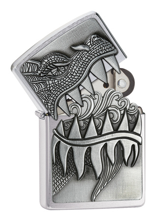 Зажигалка ZIPPO Classic с покрытием Brushed Chrome 28969