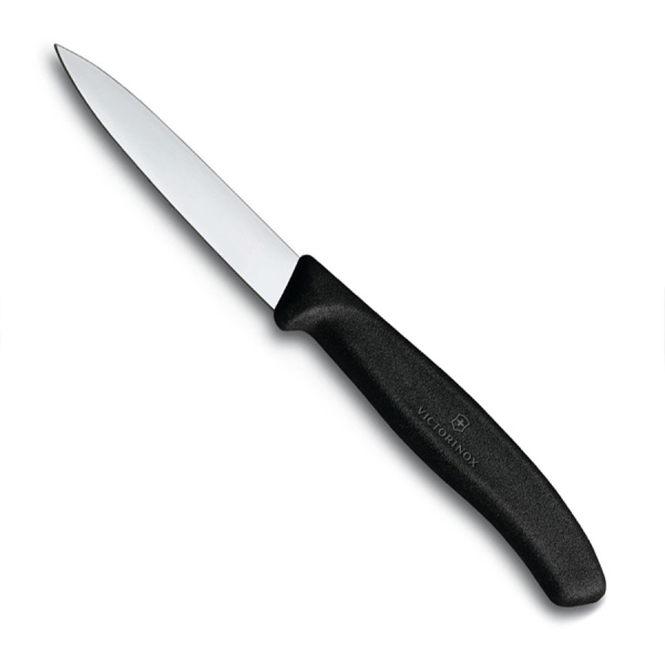 Кухонный нож Victorinox  8см, черный