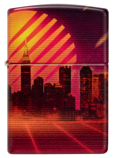 Зажигалка ZIPPO Cyber City с покрытием 540 Matte 48505