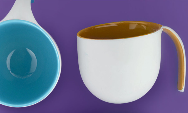 Кружка Asobu The porcelain jewel 0,4 литра) коричневая