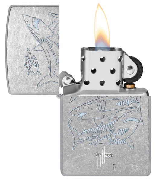 Зажигалка ZIPPO Guy Harvey с покрытием Street Chrome 48595