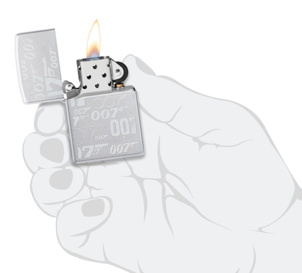Зажигалка ZIPPO James Bond™ с покрытием Satin Chrome 48735