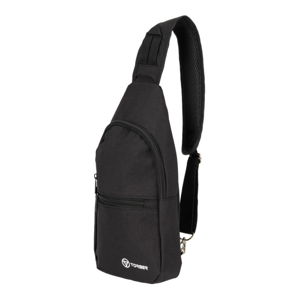 Рюкзак TORBER с одним плечевым ремнем T062-BLK