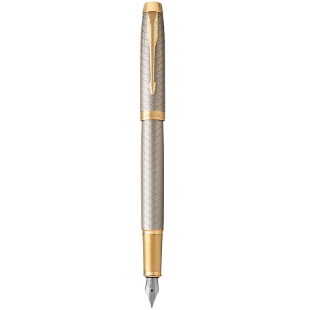 Ручка перьевая Parker IM Premium Warm Silver GT