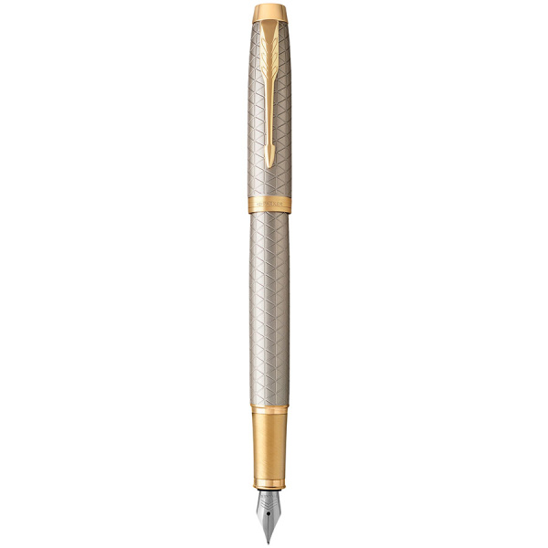 Ручка перьевая Parker IM Premium Warm Silver GT