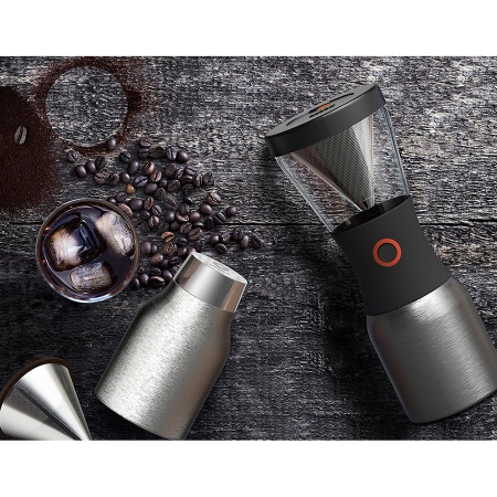 Кофеварка портативная Asobu Cold Brew (1 литр), серебристая