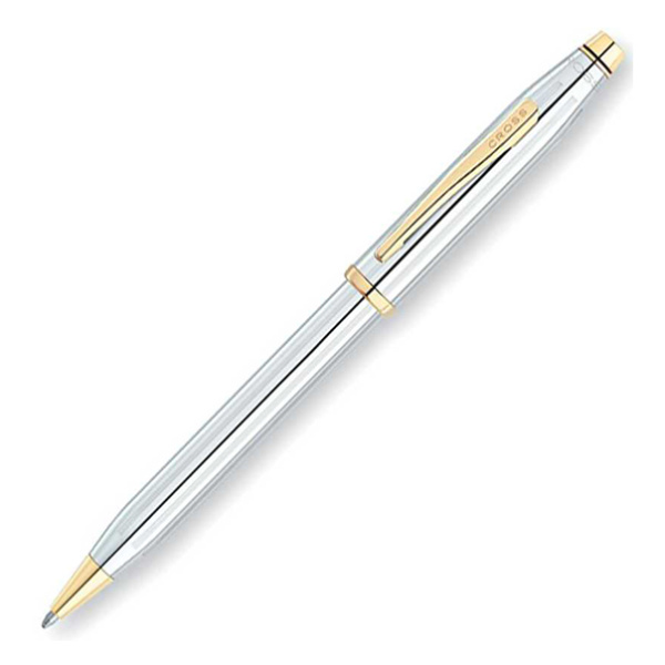 Ручка шариковая Cross Century II Medalist Chrome/23Ct Gold Plated