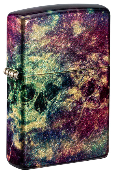 Зажигалка ZIPPO Galaxy Skull с покрытием 540 Tumbled Brass 46147