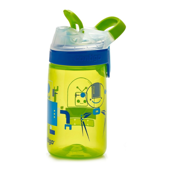 Бутылка для воды CONTIGO GIZMO CHARTREUSE ROBOTS (420 мл)