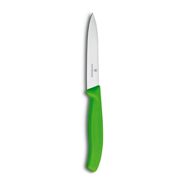 Нож Victorinox для очистки овощей, лезвие 10 см, зеленый